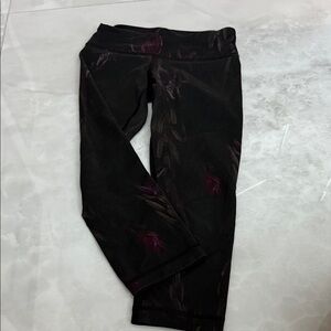 lululemon athletica Black and Purple Leggings